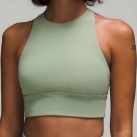lululemon athletica Other - Lululemon Energy High-Neck Longline Tough Bra *Laurel Green Size 6